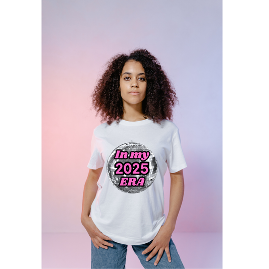 In My 2025 Era T-Shirt – Fun Disco Ball Graphic Tee for the New Year